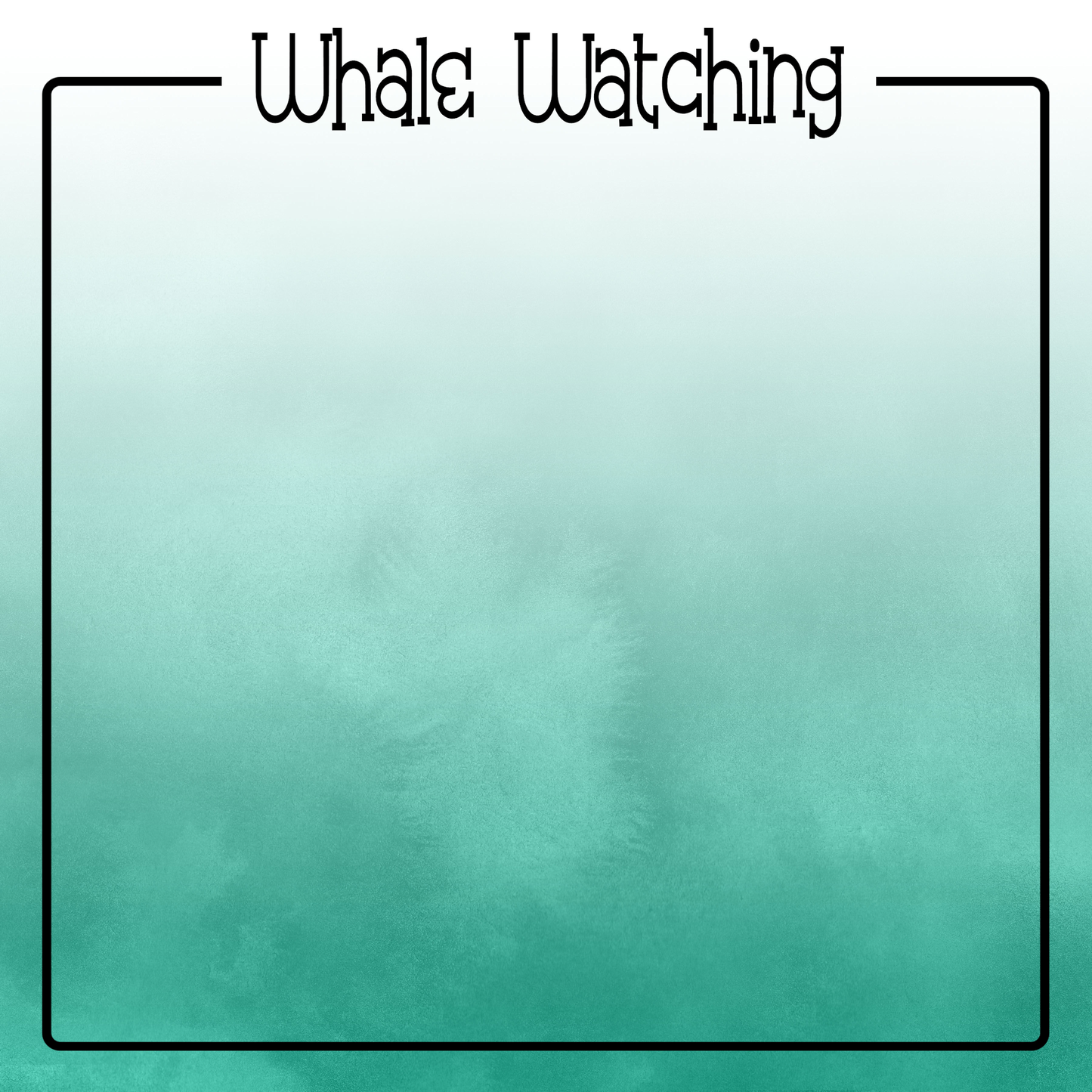 Watercolor Wildlife Collection Whale Watching 12 x 12 Double-Sided Scrapbook Paper by SSC Designs - 15 Pack