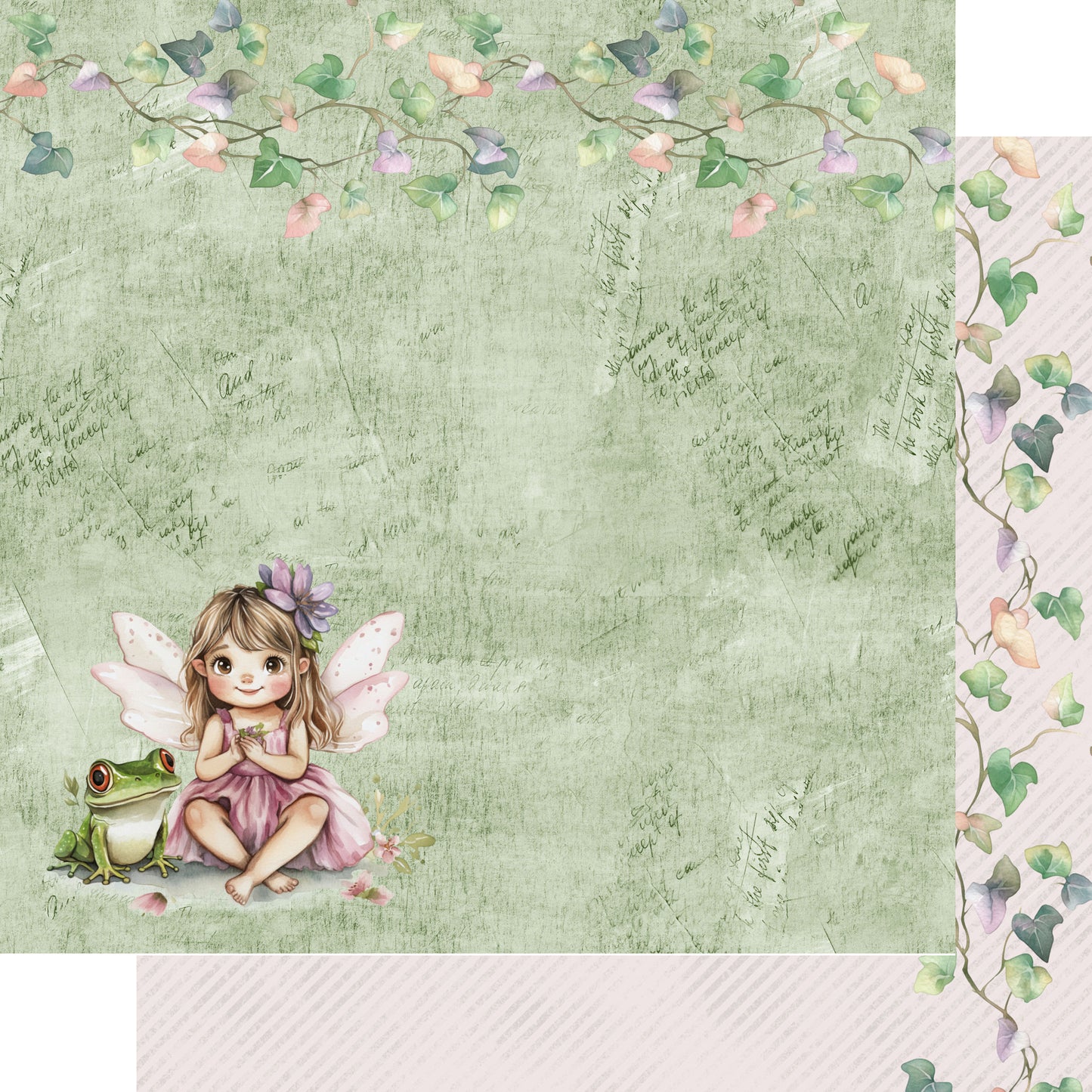 Woodland Fairies Collection Forest Friends 12 x 12 Double-Sided Scrapbook Paper by SSC Designs - 15 Pack