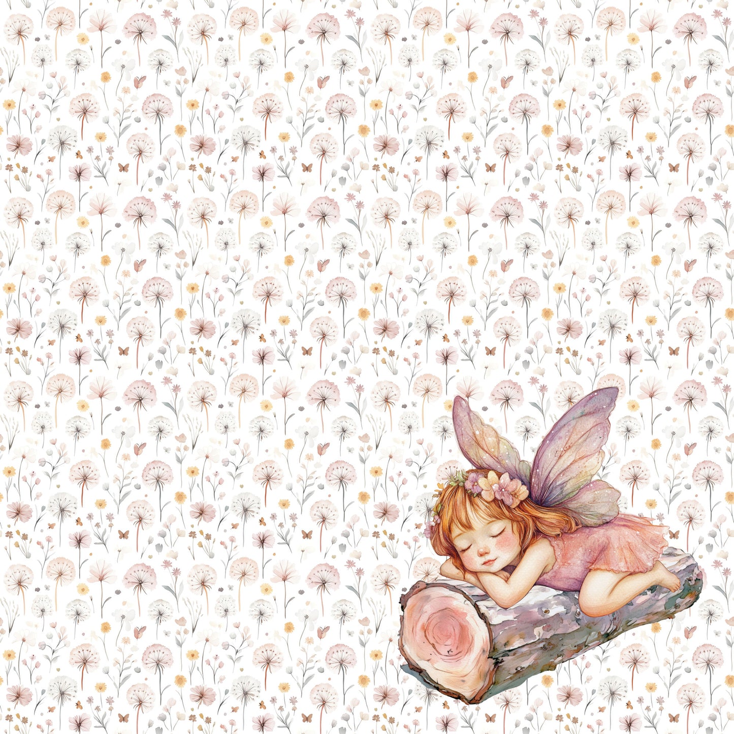 Woodland Fairies Collection Butterfly Dreams 12 x 12 Double-Sided Scrapbook Paper by SSC Designs - 15 Pack