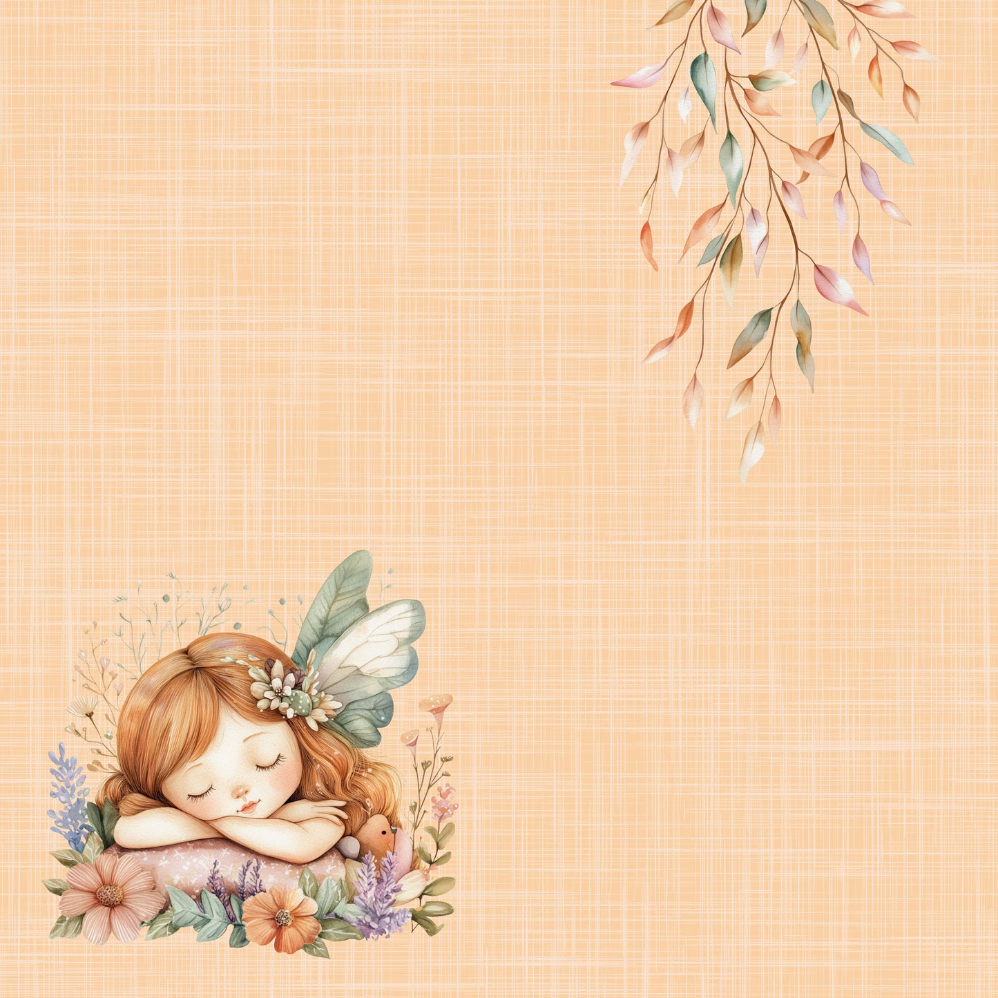Woodland Fairies Collection Little Dreamer 12 x 12 Double-Sided Scrapbook Paper by SSC Designs - 15 Pack