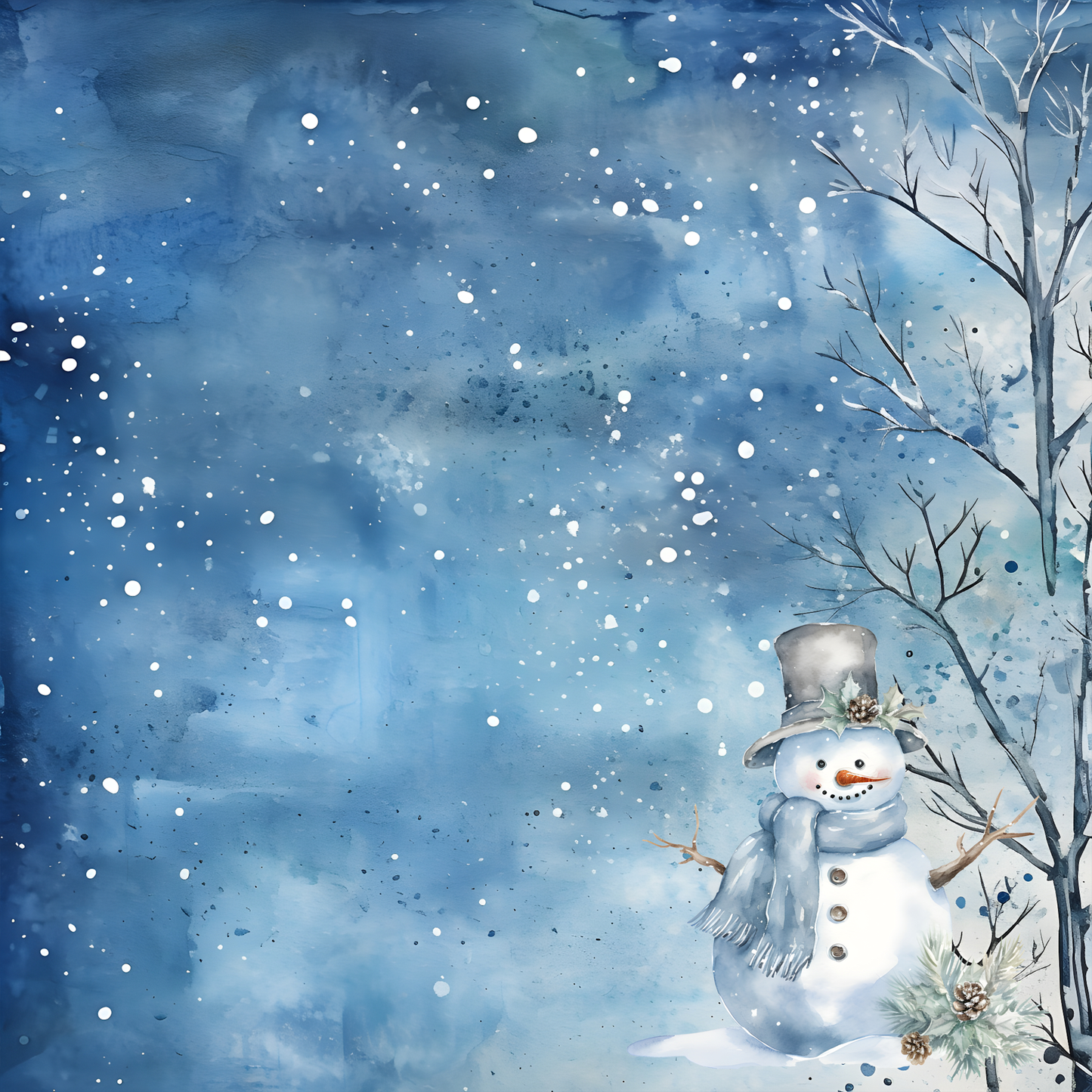 Wonderful Winter Collection Winter Christmas 12 x 12 Double-Sided Scrapbook Paper by SSC Designs - 15 Pack