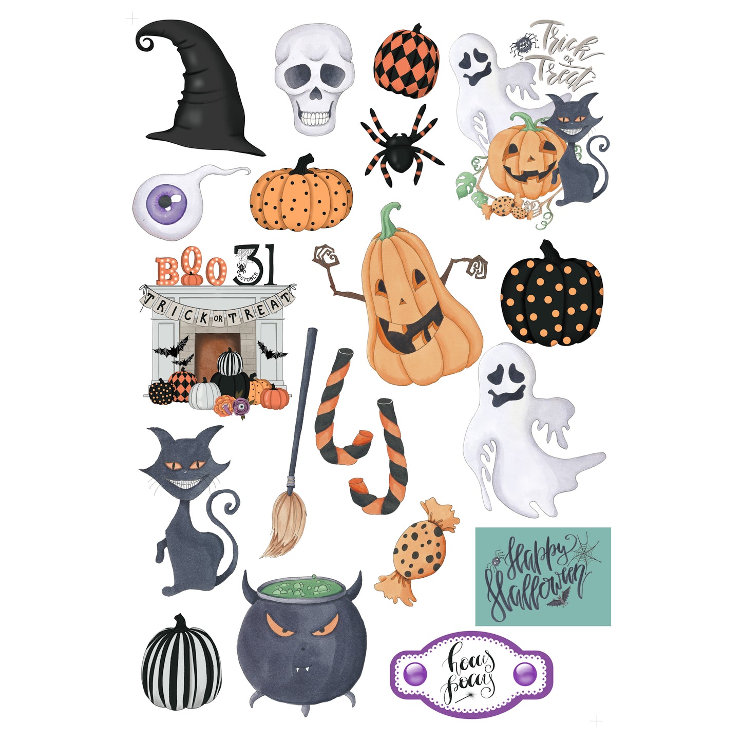 Witch, Please! Collection Laser Cut Scrapbook Ephemera Embellishments by SSC Designs - 3 Packs