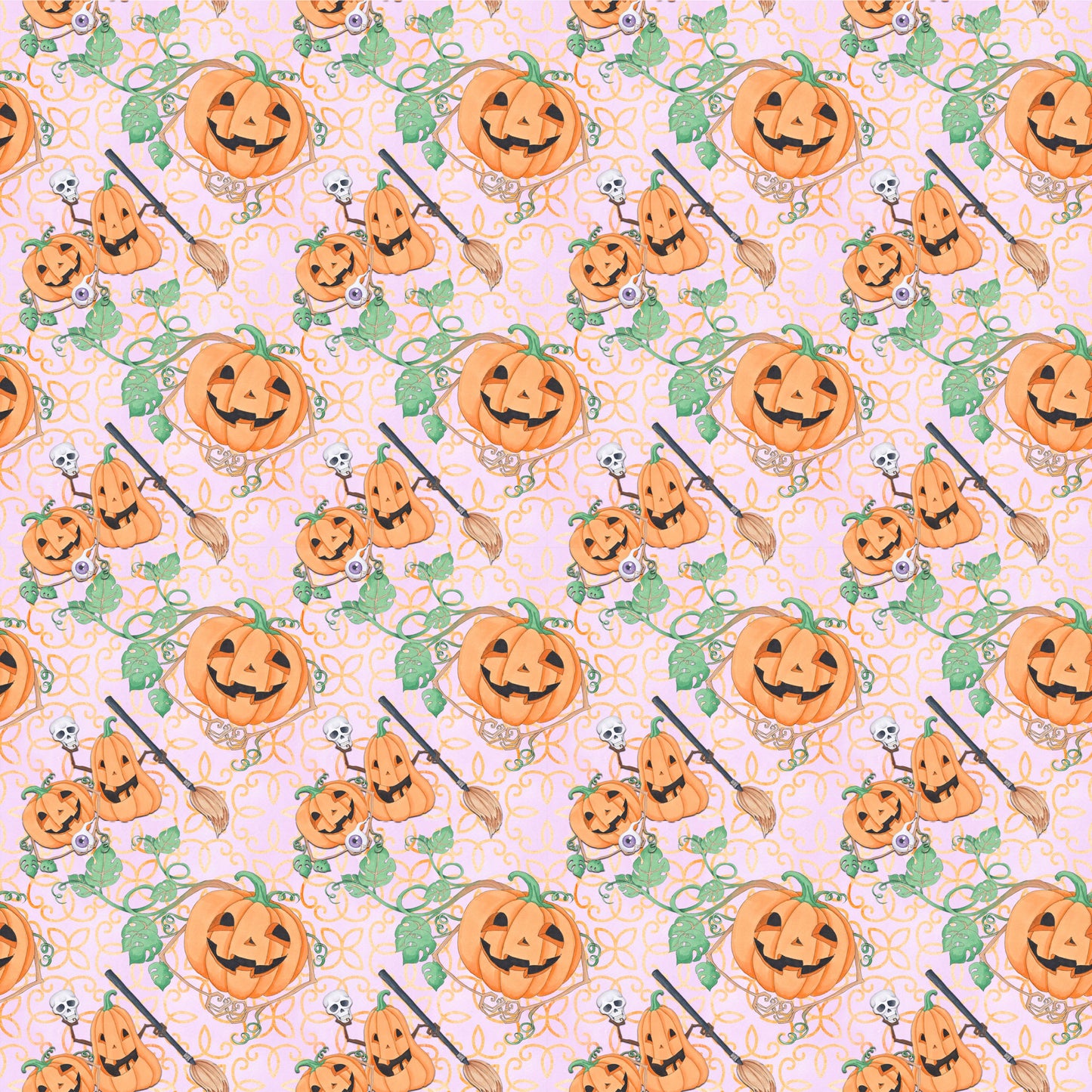 Witch, Please! Collection Pumpkin Parade 12 x 12 Double-Sided Scrapbook Paper by SSC Designs - 15 Pack