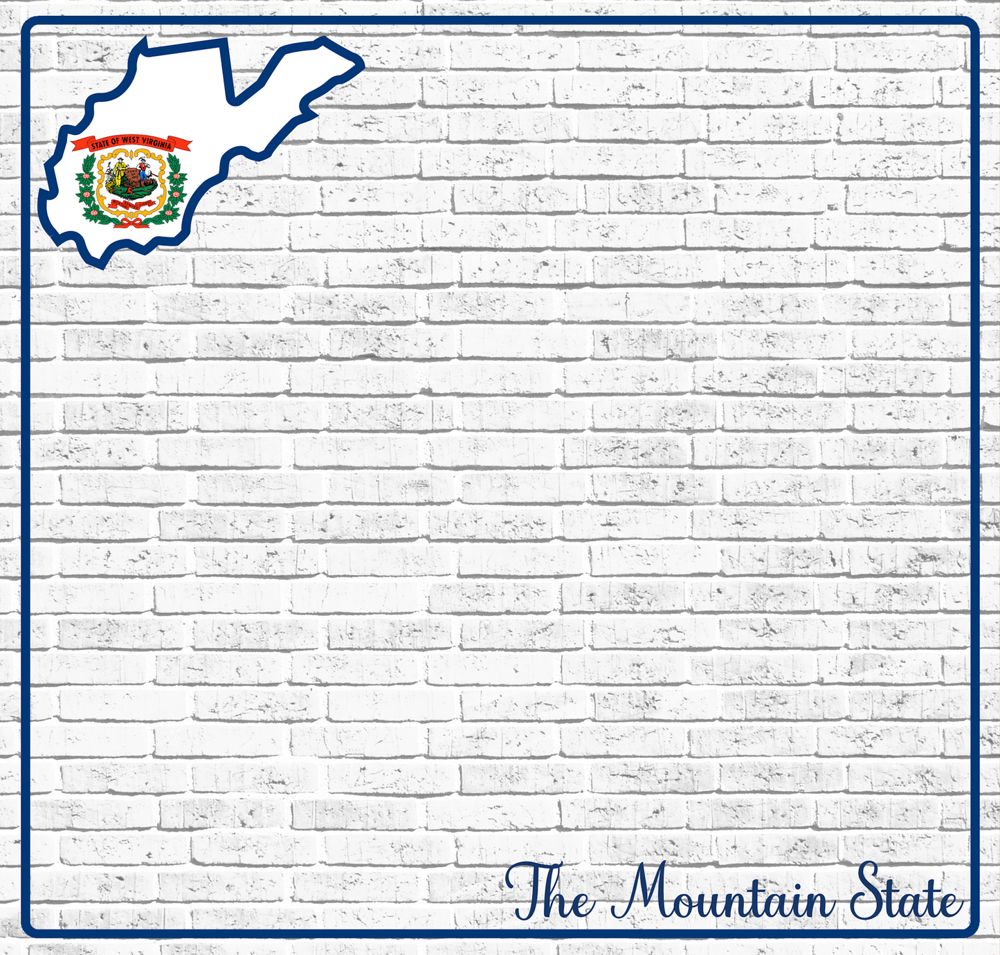Fifty States Collection West Virginia 12 x 12 Double-Sided Scrapbook Paper by SSC Designs - 15 Pack