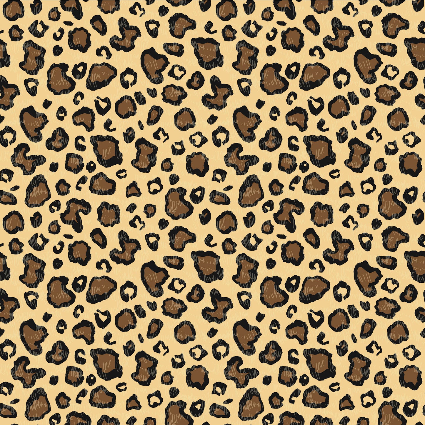 Animal Safari Collection Cheetah Spots 12 x 12 Double-Sided Scrapbook Paper by SSC Designs - 15 Pack