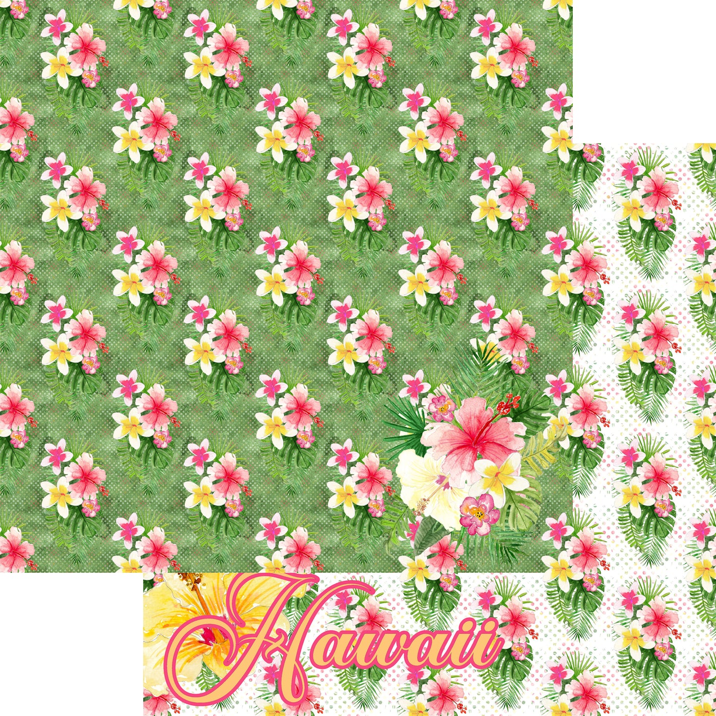 Aloha, Hawaii Collection Hawaii 12 x 12 Double-Sided Scrapbook Paper - 15 Pack