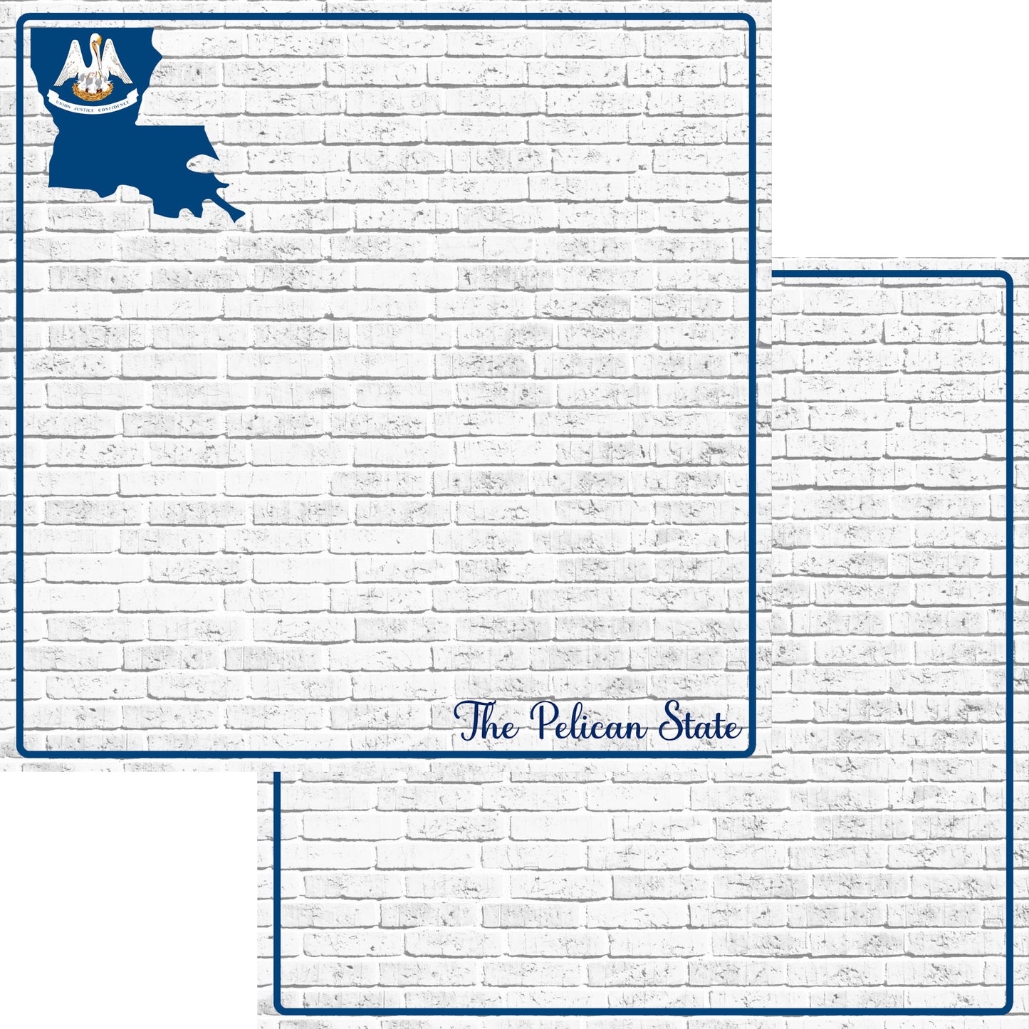 Fifty States Collection Louisiana 12 x 12 Double-Sided Scrapbook Paper by SSC Designs - 15 Pack