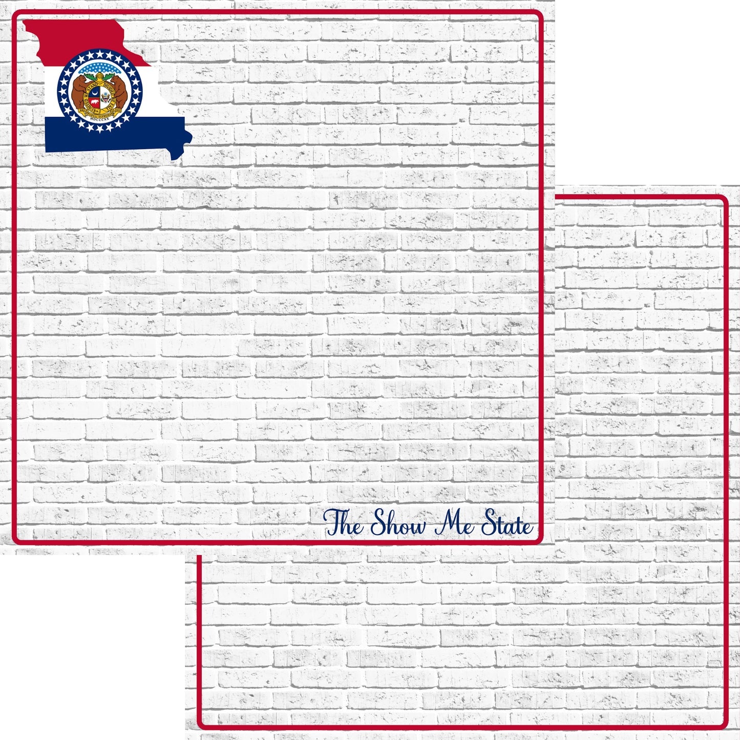 Fifty States Collection Missouri 12 x 12 Double-Sided Scrapbook Paper by SSC Designs - 15 Pack