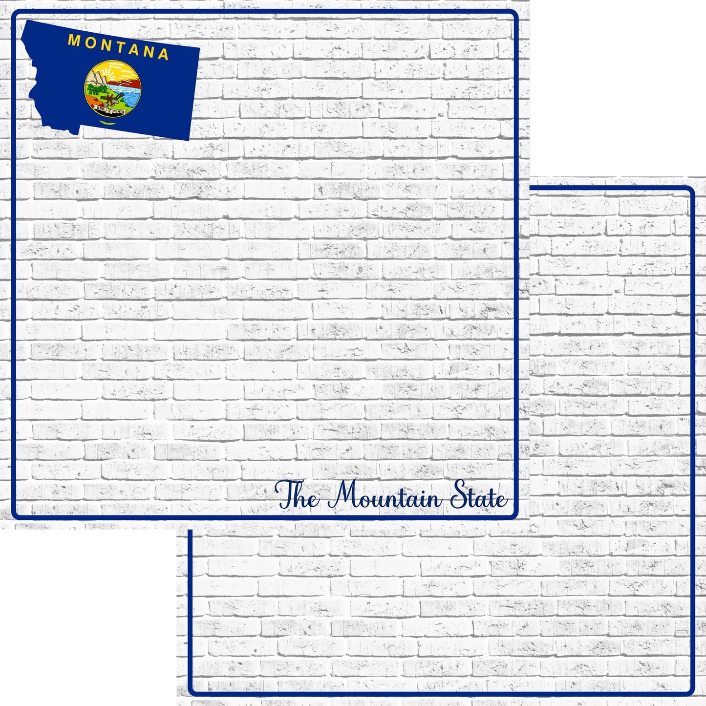 Fifty States Collection Montana 12 x 12 Double-Sided Scrapbook Paper by SSC Designs - 15 Pack