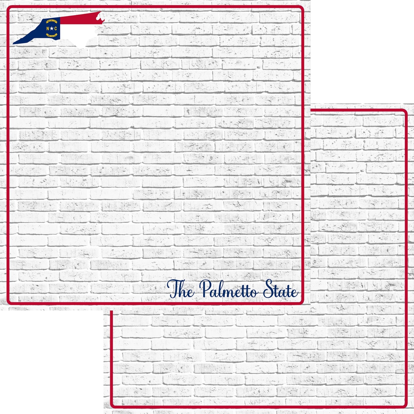 Fifty States Collection North Carolina 12 x 12 Double-Sided Scrapbook Paper by SSC Designs - 15 Pack