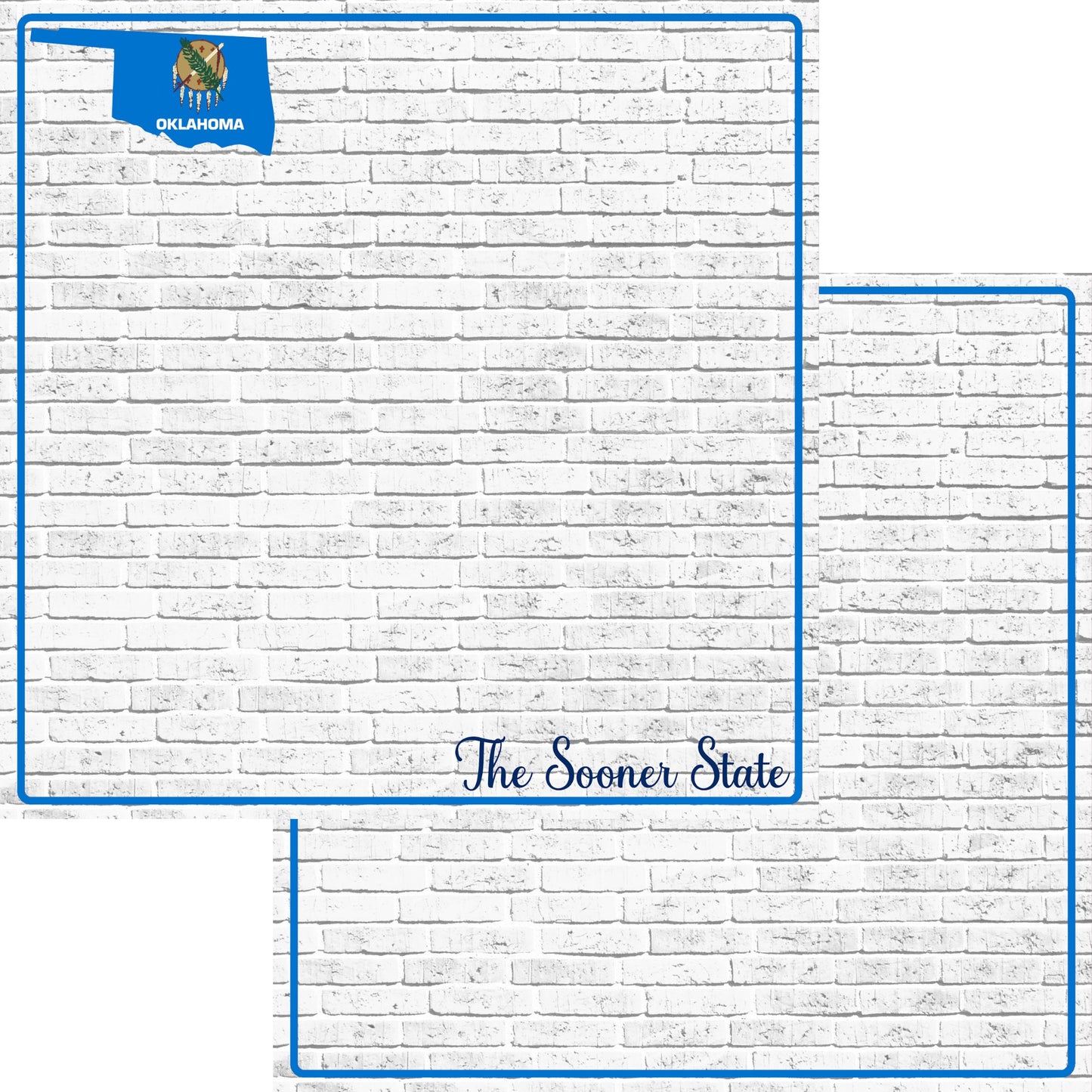 Fifty States Collection Oklahoma 12 x 12 Double-Sided Scrapbook Paper by SSC Designs - 15 Pack