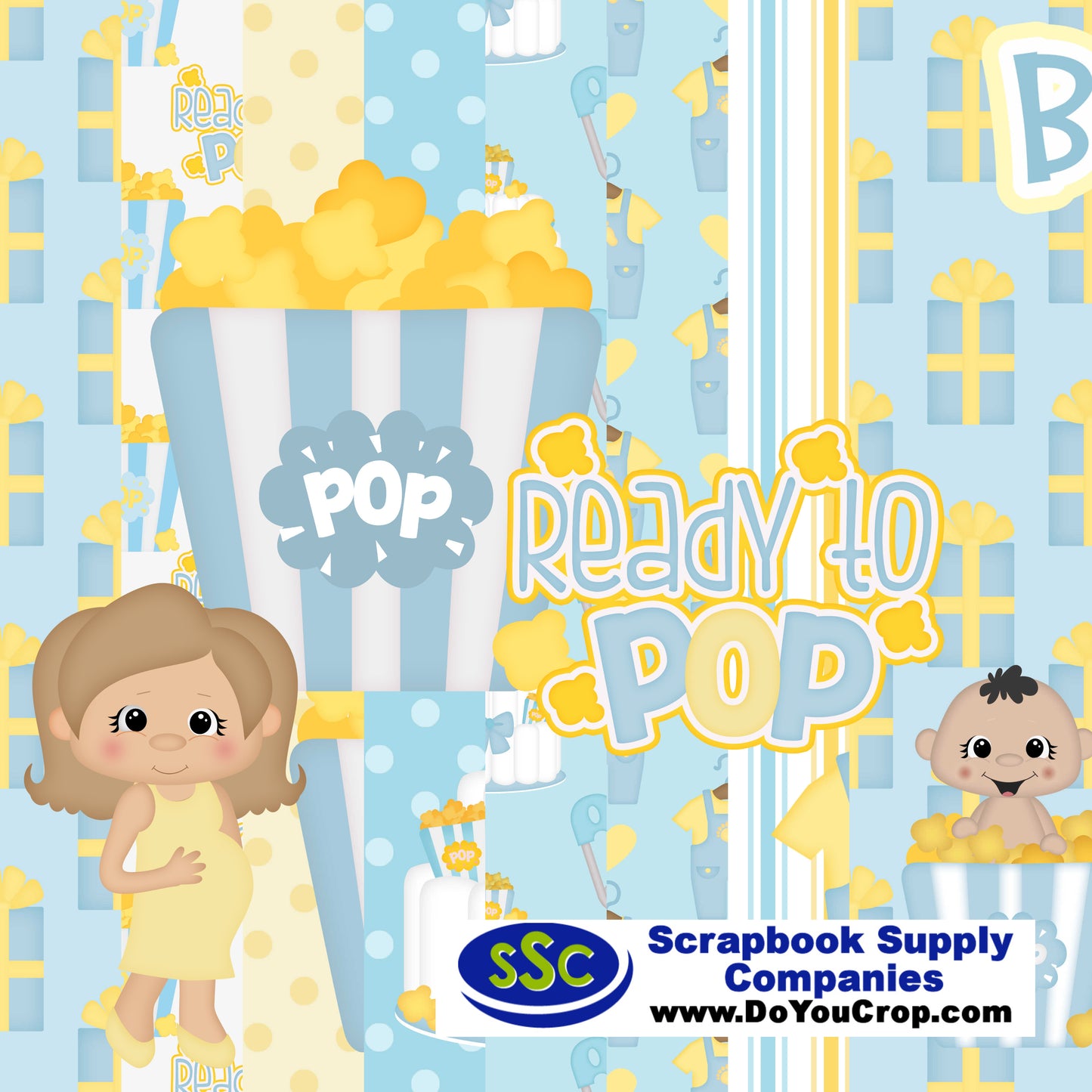 Ready To Pop Boy 12 x 12 Scrapbook Paper Pack & Embellishment Kit - 3 Kits
