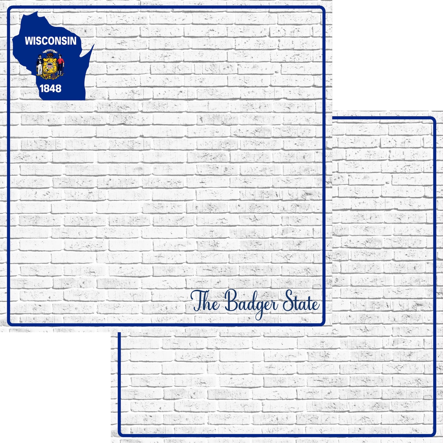 Fifty States Collection Wisconsin 12 x 12 Double-Sided Scrapbook Paper by SSC Designs - 15 Pack