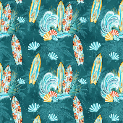  Tropics Collection Surfer 12 x 12 Double-Sided Scrapbook Paper by SSC Designs
