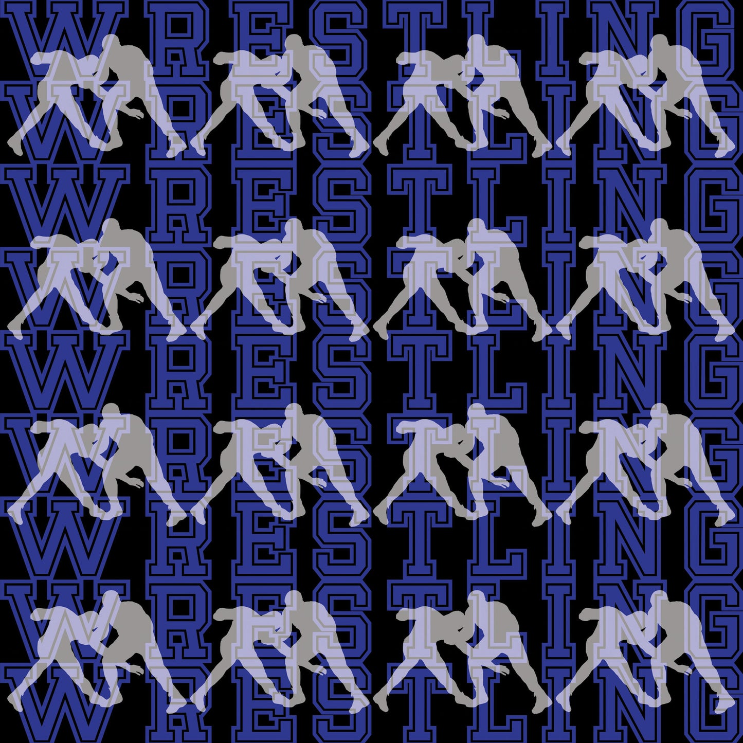 Male Wrestling Collection Wrestling Collage 2 12 x 12 Double-Sided Scrapbook Paper - 15 Pack