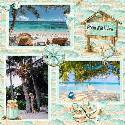 Coastal Shores 12 x 12 Scrapbook Paper & Embellishment Kit by SSC Designs - 3 Kits