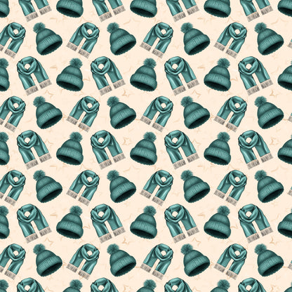 Phantasia Design's Snow Business Collection Winter Gear 12 x 12 Double-Sided Scrapbook Paper - 15 Pack