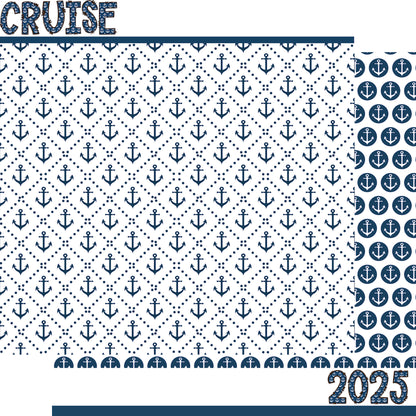 Cruise Collection Cruise 2025 12 x 12 Double-Sided Scrapbook Paper - 15 Pack