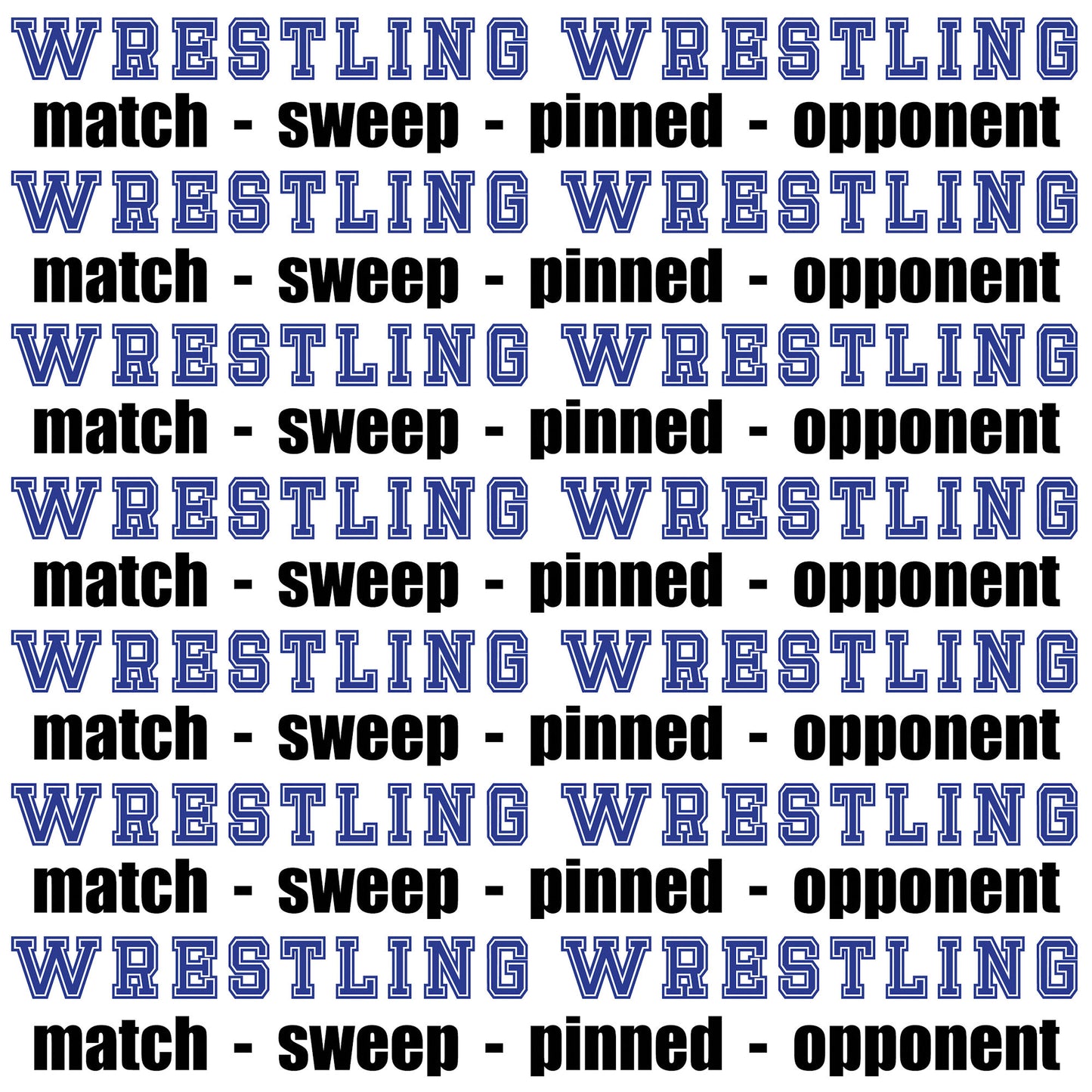 Male Wrestling Collection Wrestling Words 12 x 12 Double-Sided Scrapbook Paper - 15 Pack