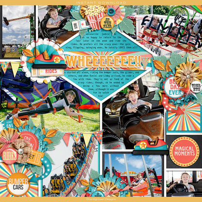 Fun At The Fair Collection Laser Cut Scrapbook Ephemera Embellishments by SSC Designs - 3 Packs