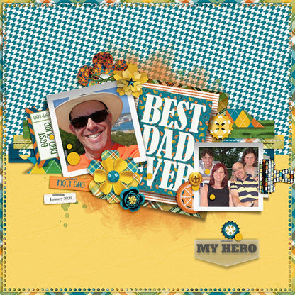 Best Dad Ever Collection Laser Cut Scrapbook Ephemera Embellishments by SSC Designs - 3 Packs
