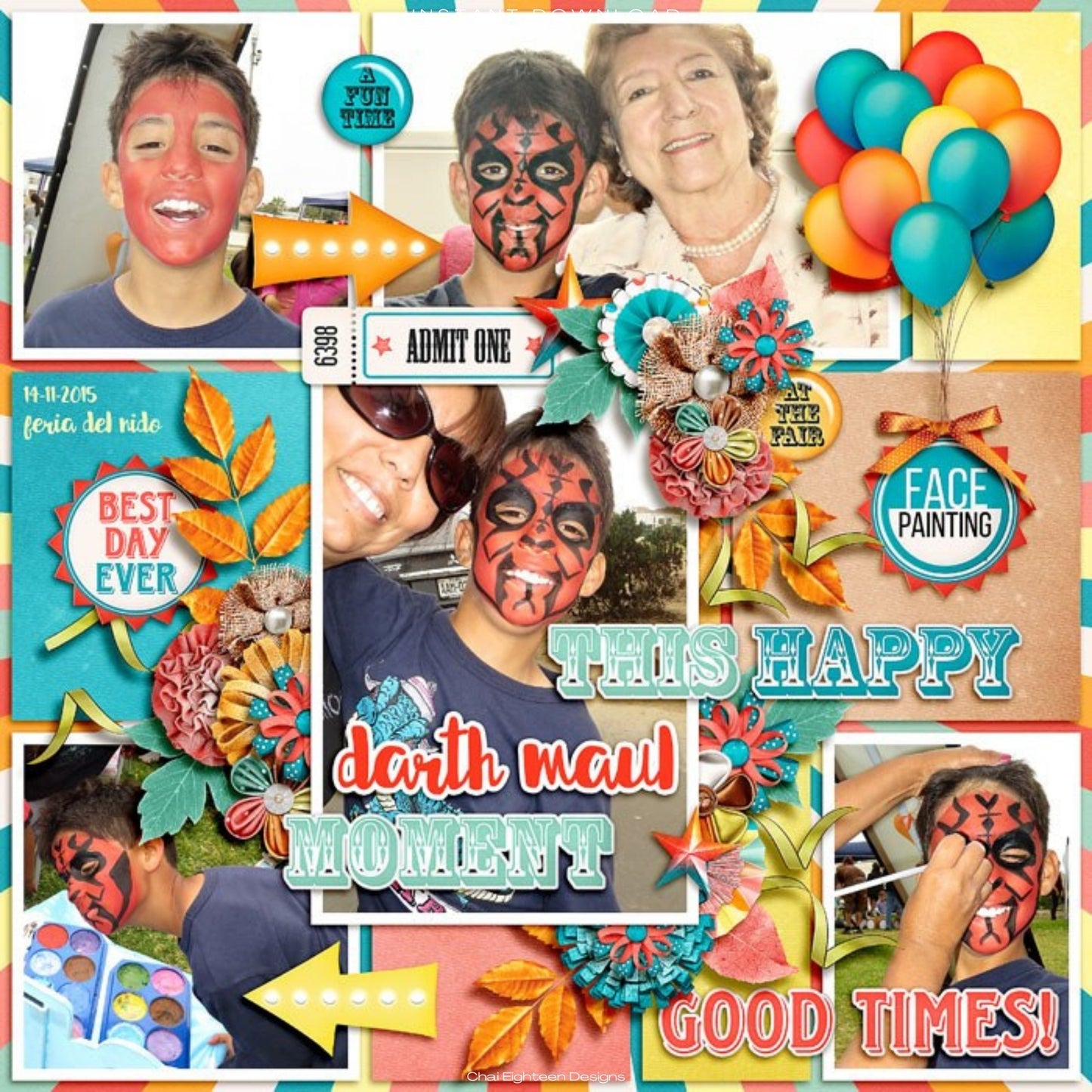 Fun At The Fair Collection Laser Cut Scrapbook Ephemera Embellishments by SSC Designs - 3 Packs