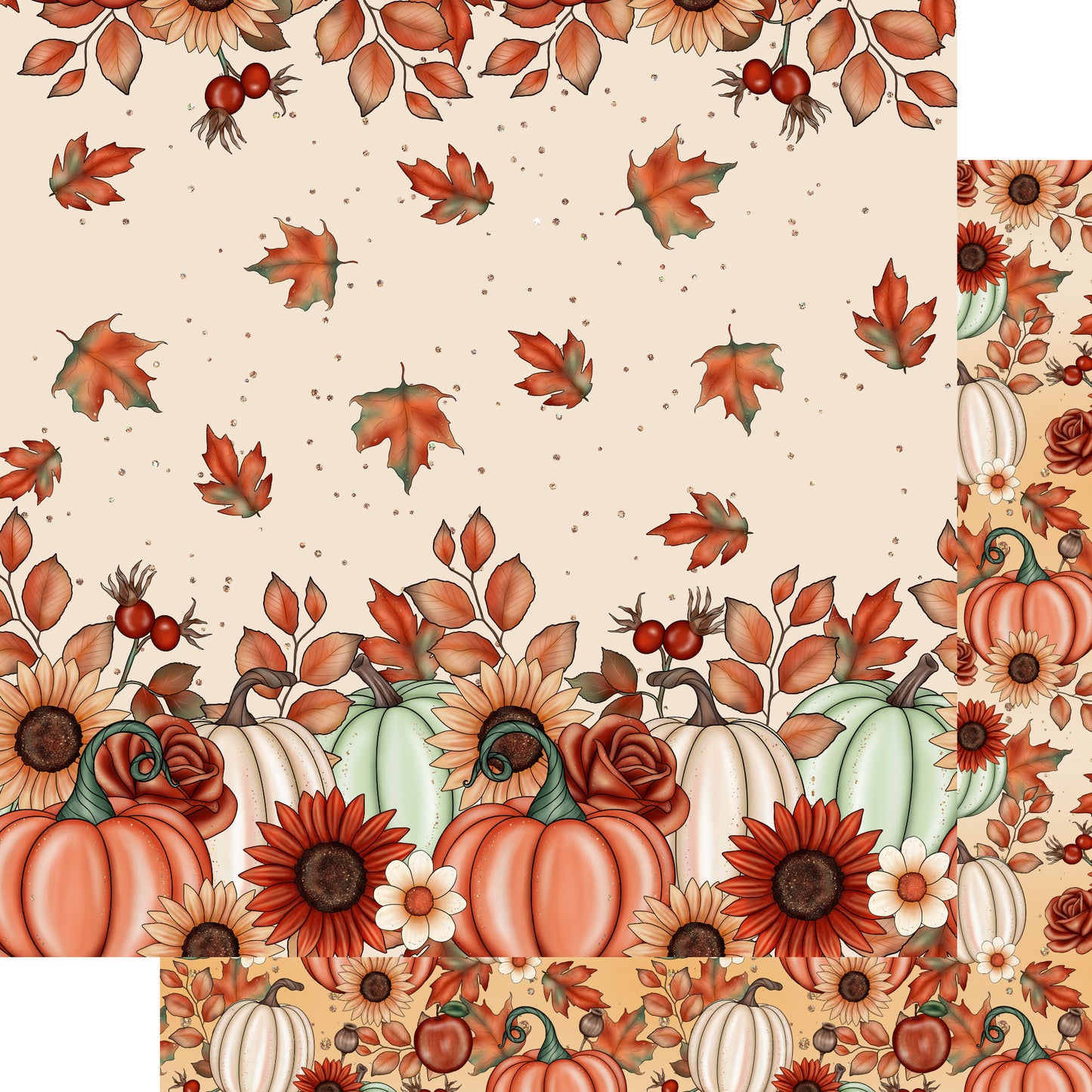 Gaynor Carradice's Autumn Favorites 12 x 12 Scrapbook Paper Pack & Embellishment Kit - 3 Kits