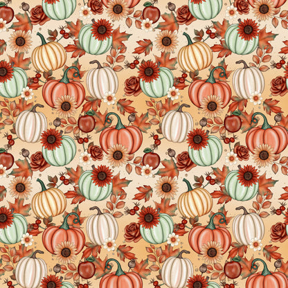 Gaynor Carradice's Autumn Favorites Collection Pumpkin Fields 12 x 12 Double-Sided Scrapbook Paper - 15 Pack