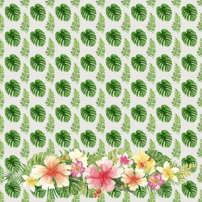 Aloha, Hawaii Collection Hawaiian Hibiscus 12 x 12 Double-Sided Scrapbook Paper - 15 Pack