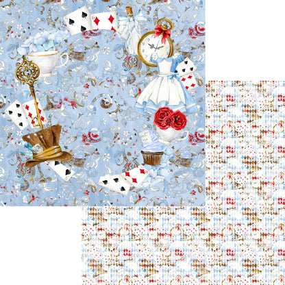 Frou Frou's Alice 12 x 12 Scrapbook Paper Pack & Embellishment Kit - 3 Kits