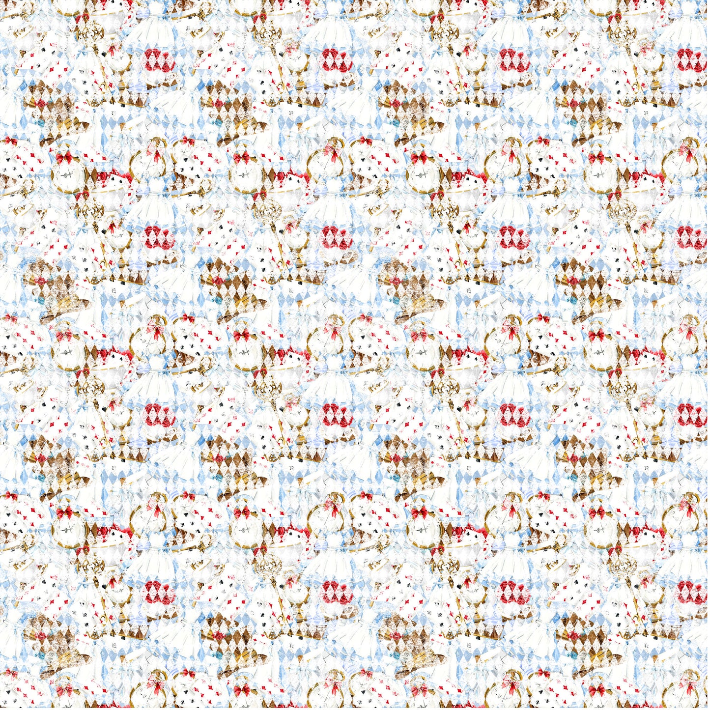 Frou Frou's Alice Collection Round We Go 12 x 12 Double-Sided Scrapbook Paper - 15 Pack