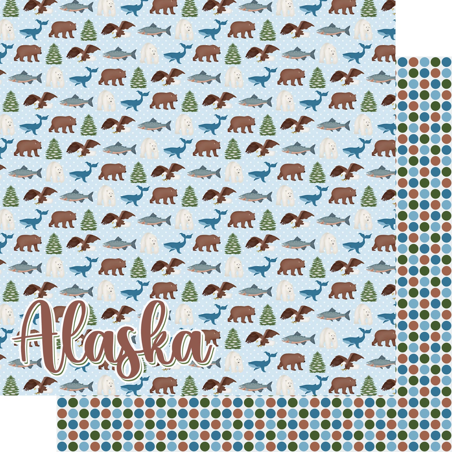 Alaska Collection Alaska 12 x 12 Double-Sided Scrapbook Paper by SSC Designs - 15 Pack