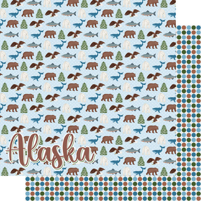 Alaska Collection Alaska 12 x 12 Double-Sided Scrapbook Paper by SSC Designs - 15 Pack