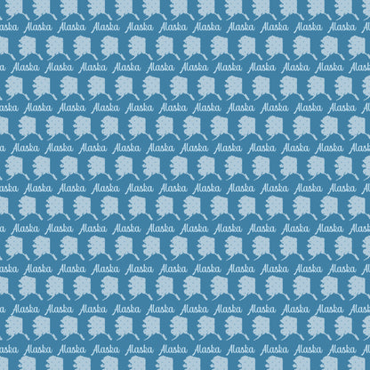 Alaska Collection Alaska State Shape 12 x 12 Double-Sided Scrapbook Paper by SSC Designs - 15 Pack