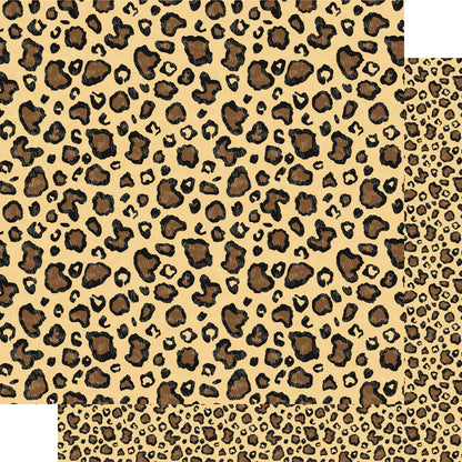 Animal Safari Collection Cheetah Spots 12 x 12 Double-Sided Scrapbook Paper by SSC Designs - 15 Pack