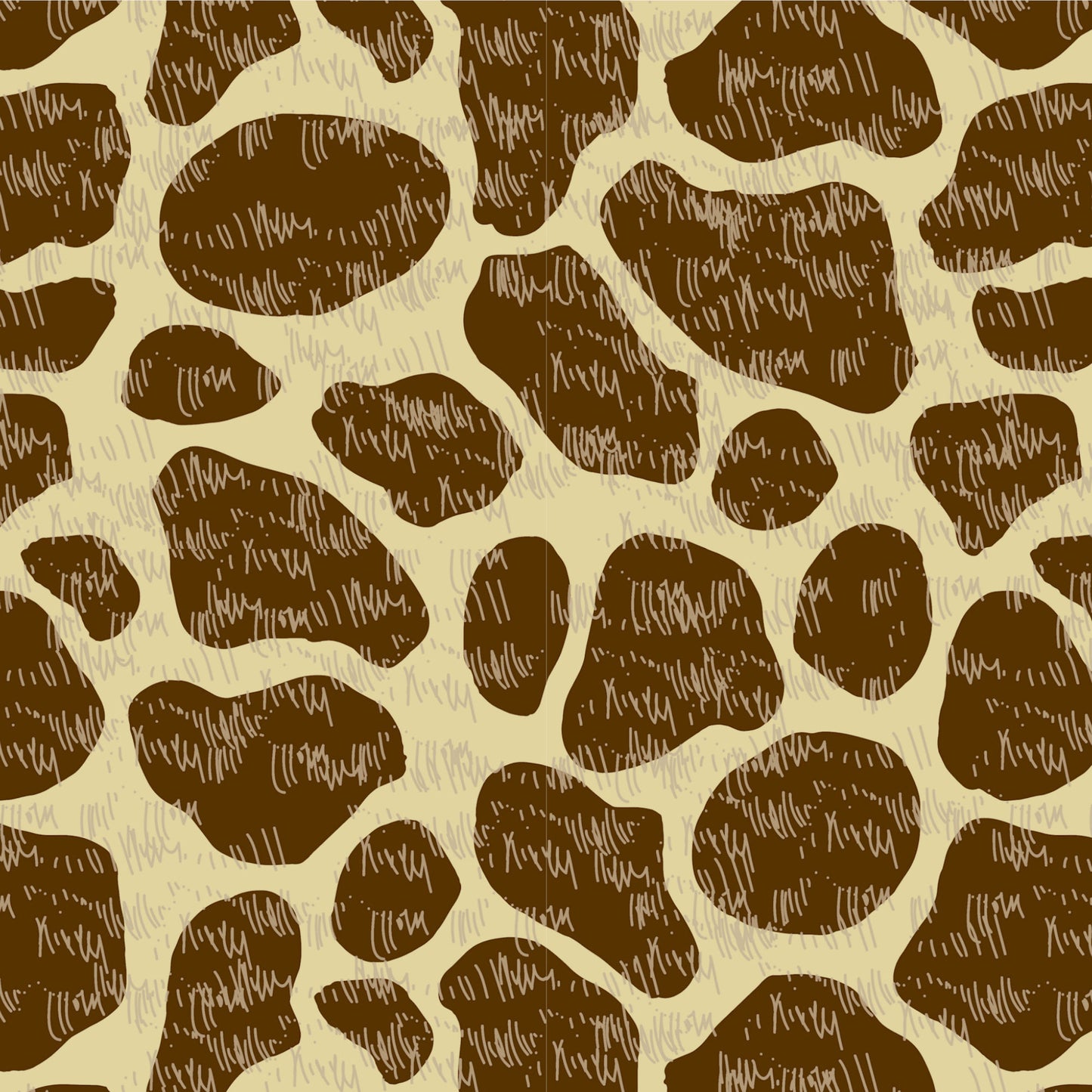 Animal Safari Collection Giraffe Skin 12 x 12 Double-Sided Scrapbook Paper by SSC Designs - 15 Pack