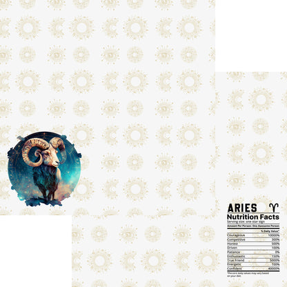 Astrology Collection Aries 12 x 12 Double-Sided Scrapbook Paper by SSC Designs - 15 Pack