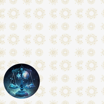 Astrology Collection Libra 12 x 12 Double-Sided Scrapbook Paper by SSC Designs - 15 Pack