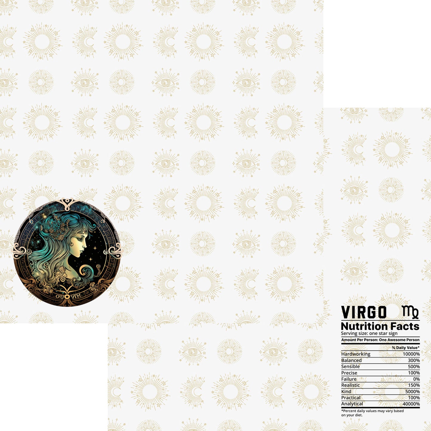 Astrology Collection Virgo 12 x 12 Double-Sided Scrapbook Paper by SSC Designs - 15 Pack