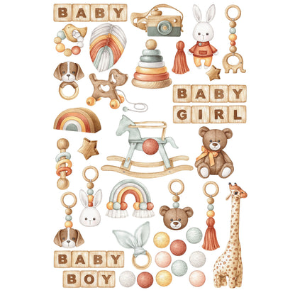Oh, Baby! 12 x 12 Scrapbook Paper & Embellishment Kit by SSC Designs - 3 Kits