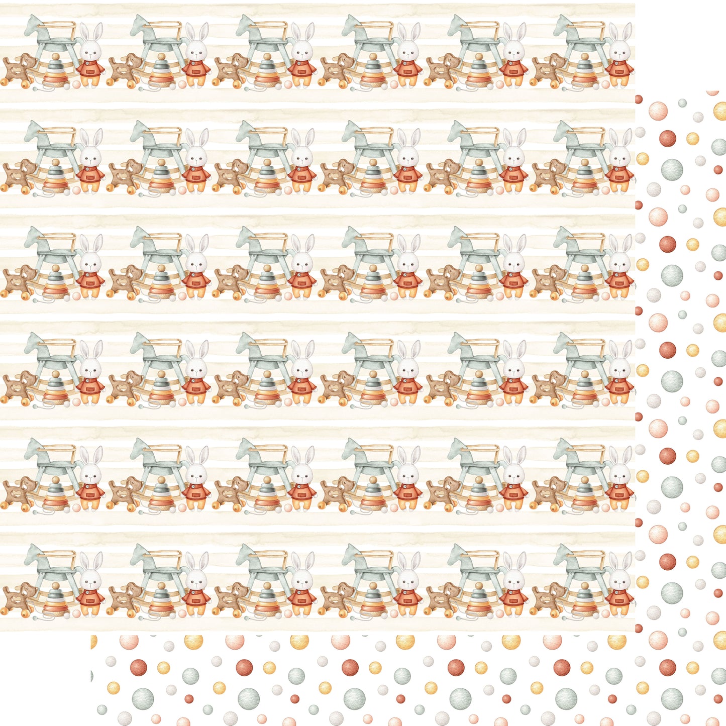 Oh, Baby! Collection Nursery Dreams 12 x 12 Double-Sided Scrapbook Paper by SSC Designs - 15 Pack