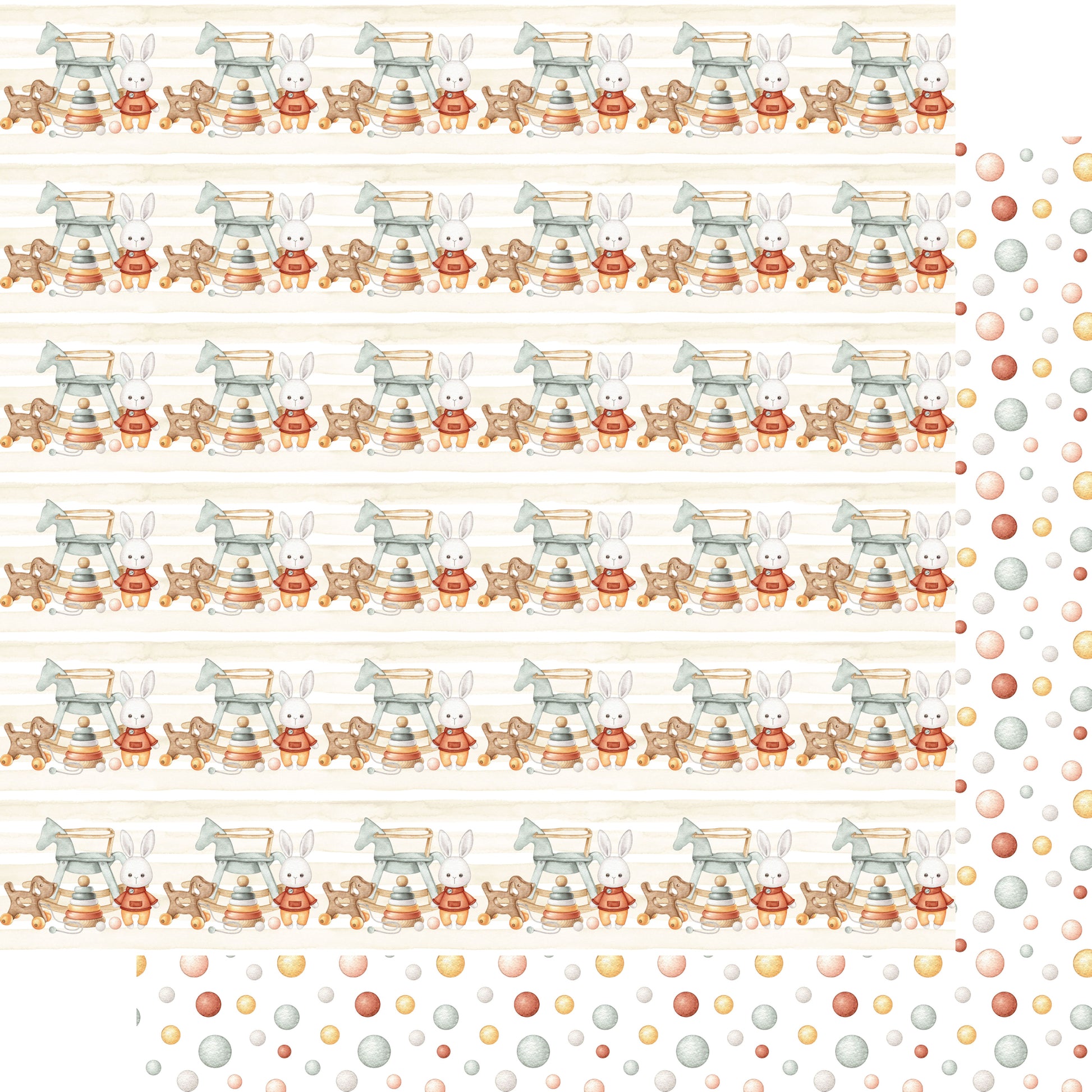 Oh, Baby! Collection Nursery Dreams 12 x 12 Double-Sided Scrapbook Paper by SSC Designs - 15 Pack