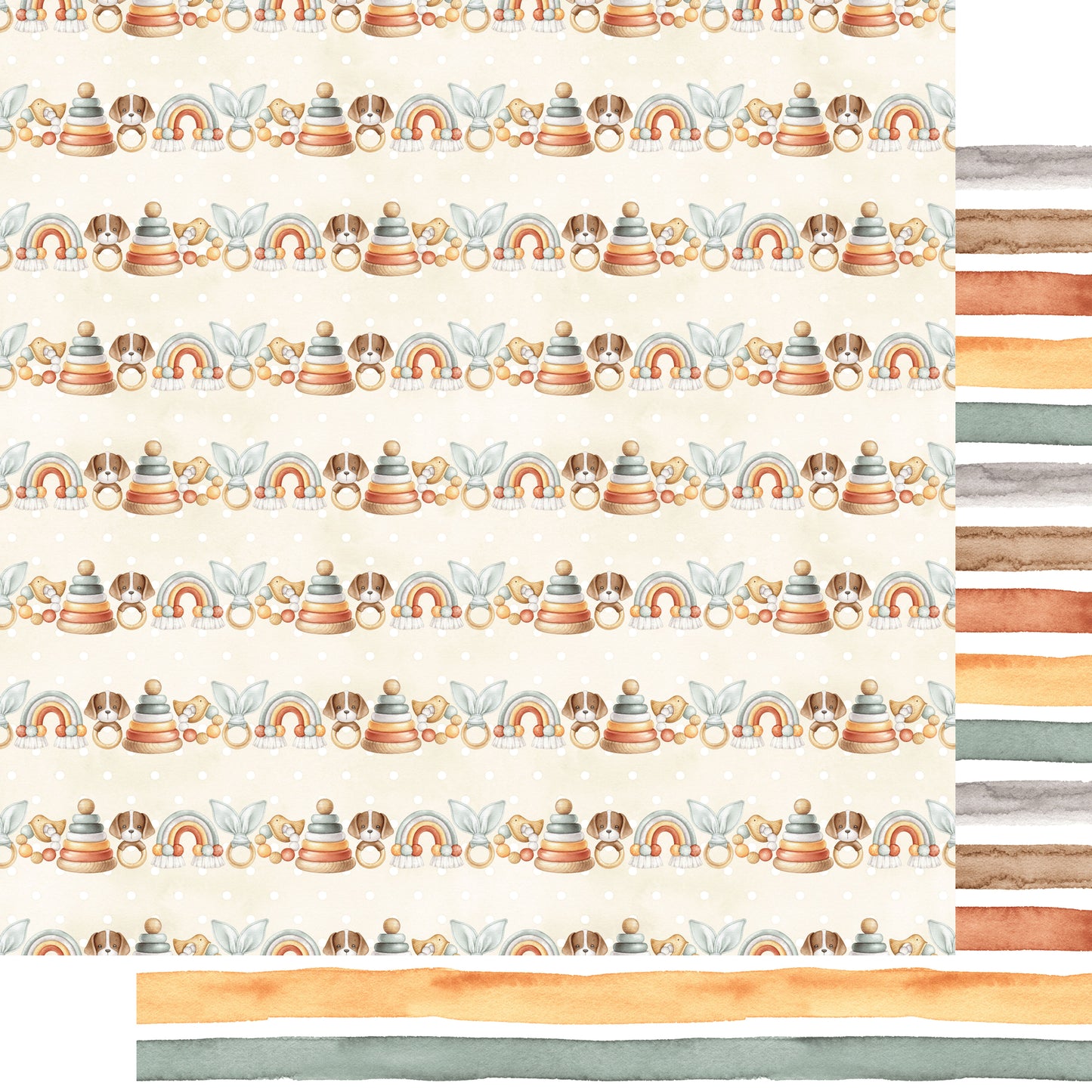 Oh, Baby! Collection Welcome Home 12 x 12 Double-Sided Scrapbook Paper by SSC Designs - 15 Pack