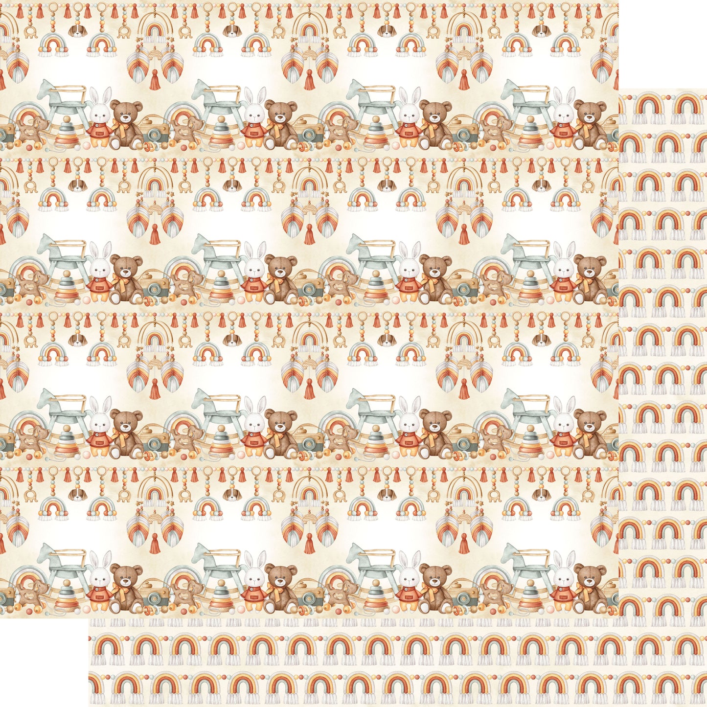 Oh, Baby! Collection Peekaboo Smiles 12 x 12 Double-Sided Scrapbook Paper by SSC Designs - 15 Pack