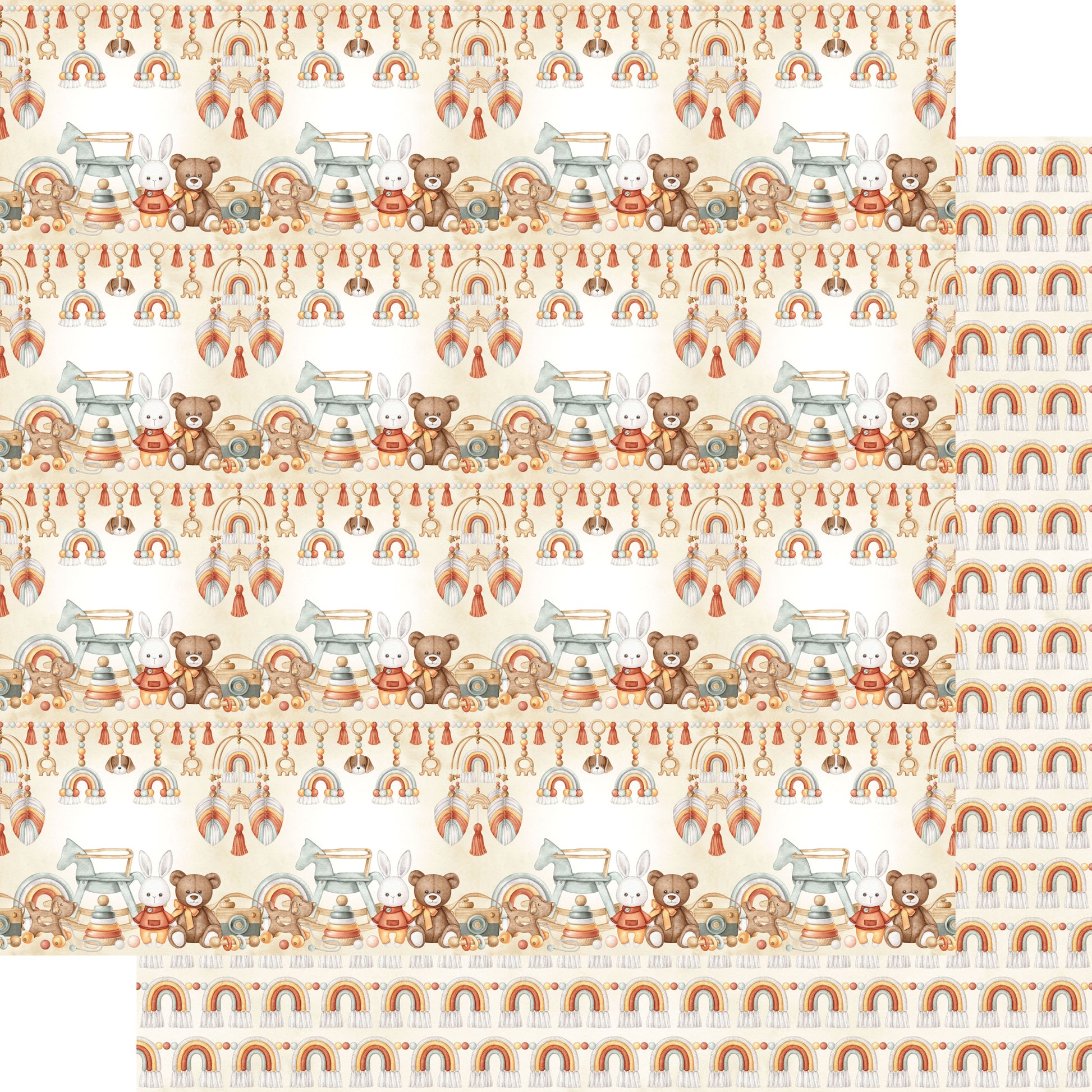 Oh, Baby! Collection Peekaboo Smiles 12 x 12 Double-Sided Scrapbook Paper by SSC Designs - 15 Pack