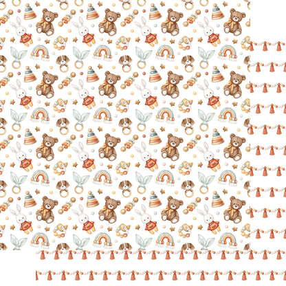 Oh, Baby! Collection Snuggle Season 12 x 12 Double-Sided Scrapbook Paper by SSC Designs - 15 Pack