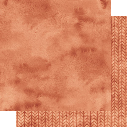 Oh, Baby! Collection Rust Knit 12 x 12 Double-Sided Scrapbook Paper by SSC Designs - 15 Pack