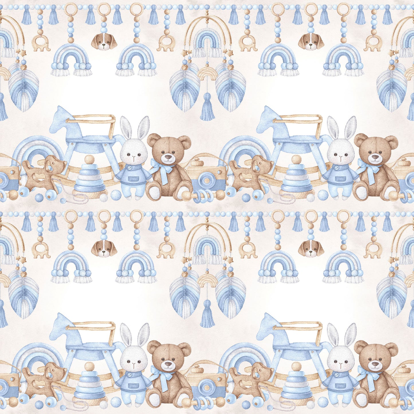 Oh, Baby Boy! Collection Cuddle Time 12 x 12 Double-Sided Scrapbook Paper by SSC Designs - 15 Pack