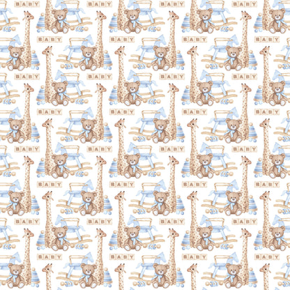 Oh, Baby Boy! Collection Building Blocks 12 x 12 Double-Sided Scrapbook Paper by SSC Designs - 15 Pack