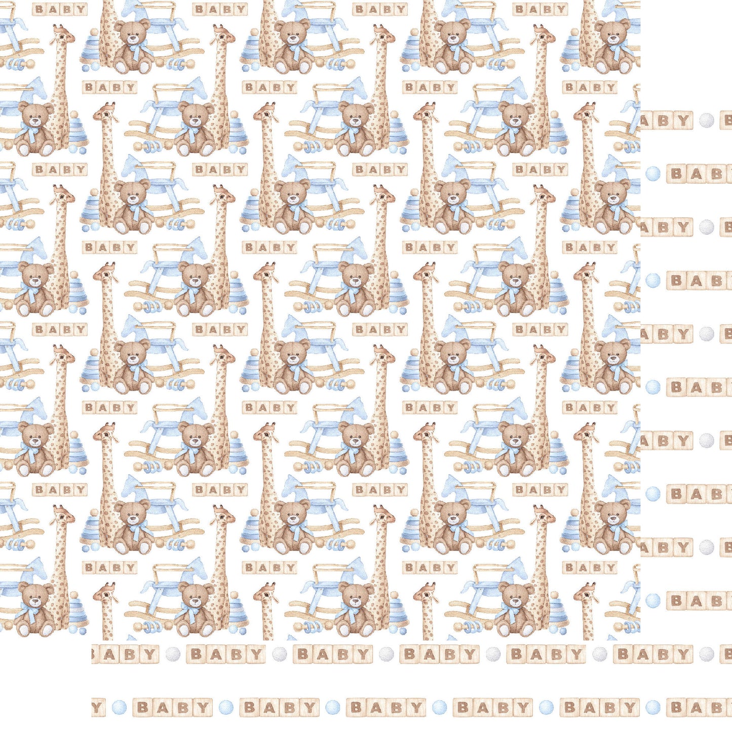 Oh, Baby Boy! 12 x 12 Scrapbook Paper & Embellishment Kit by SSC Designs - 3 Kits